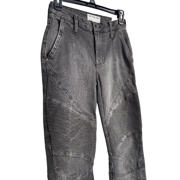 We The Free Vector Moto Mid Rise Size 24 Flare Black NWT Tall - Picture 13 of 16